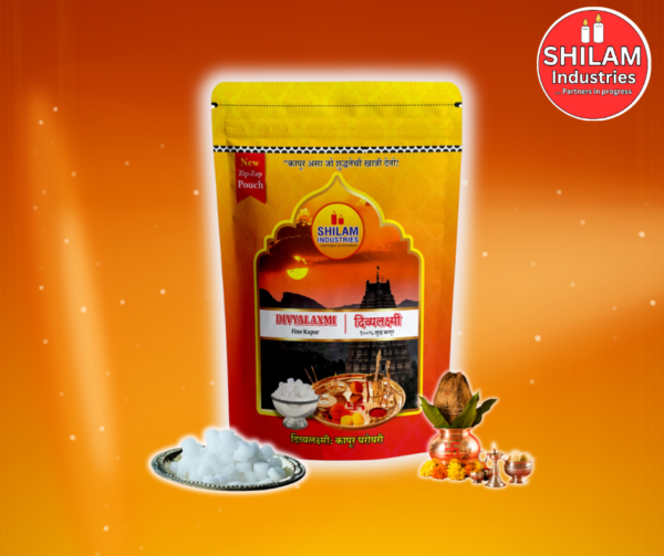 50GM POUCH -DIVYALAXMI 100% PURE TABLET CAMPHOR (RESEALABLE POUCH)